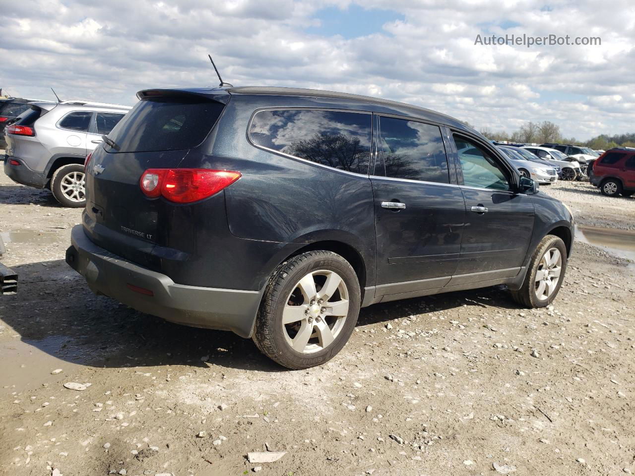 2012 Chevrolet Traverse Lt Black vin: 1GNKVGED6CJ135570