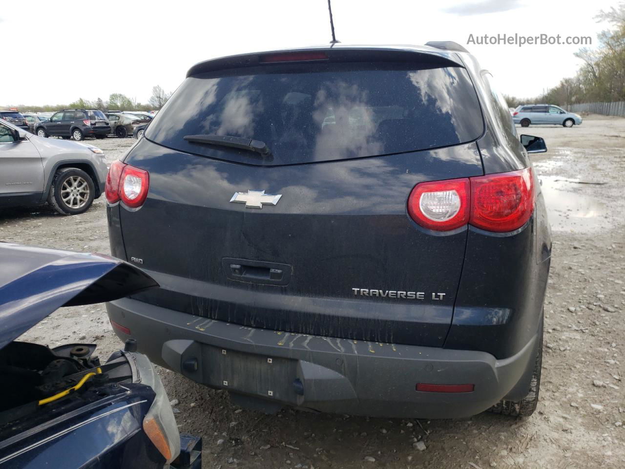 2012 Chevrolet Traverse Lt Black vin: 1GNKVGED6CJ135570