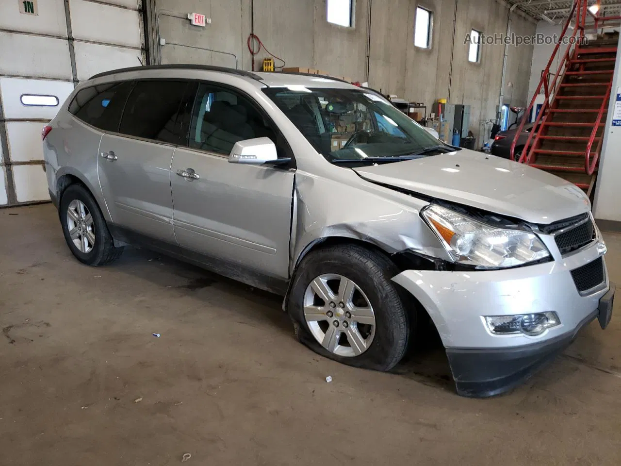 2012 Chevrolet Traverse Lt Silver vin: 1GNKVGED7CJ162308