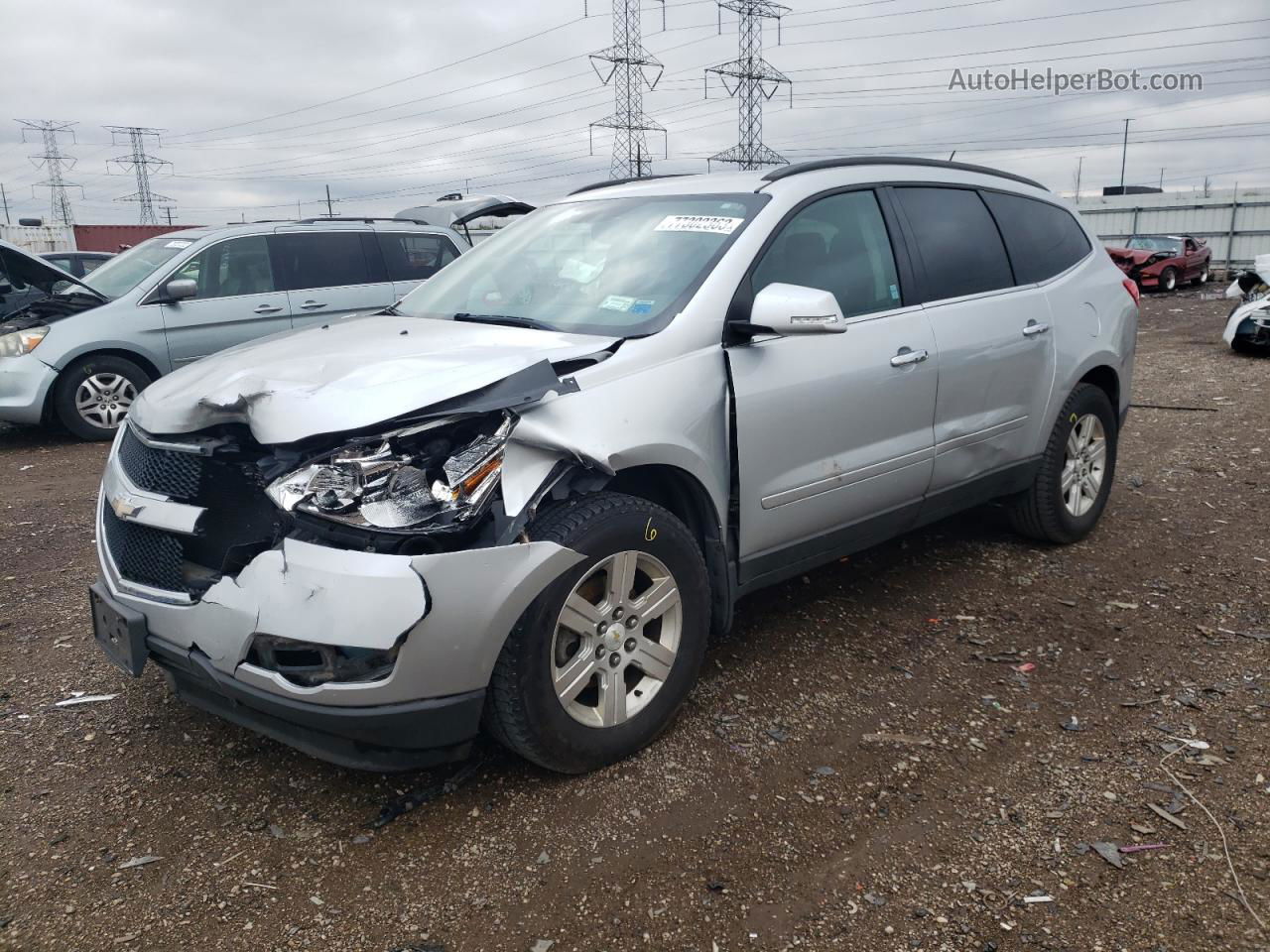 2012 Chevrolet Traverse Lt Серебряный vin: 1GNKVGED7CJ218411