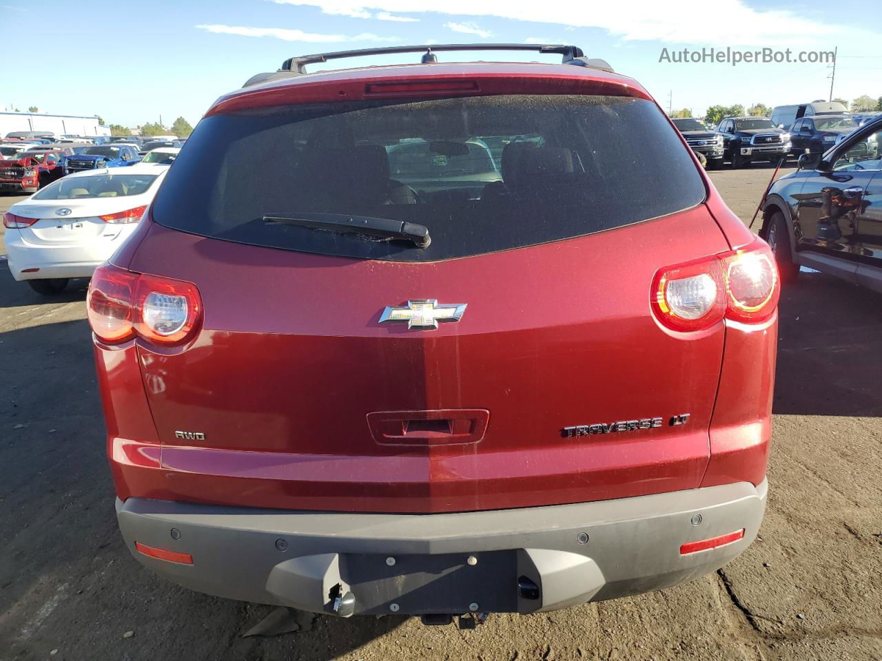 2012 Chevrolet Traverse Lt Red vin: 1GNKVGED7CJ262117