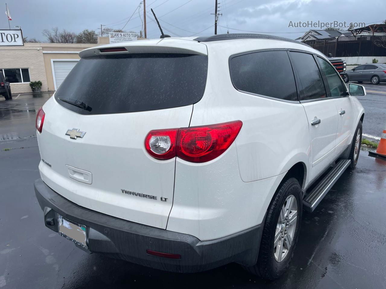 2011 Chevrolet Traverse Lt White vin: 1GNKVGED8BJ285260