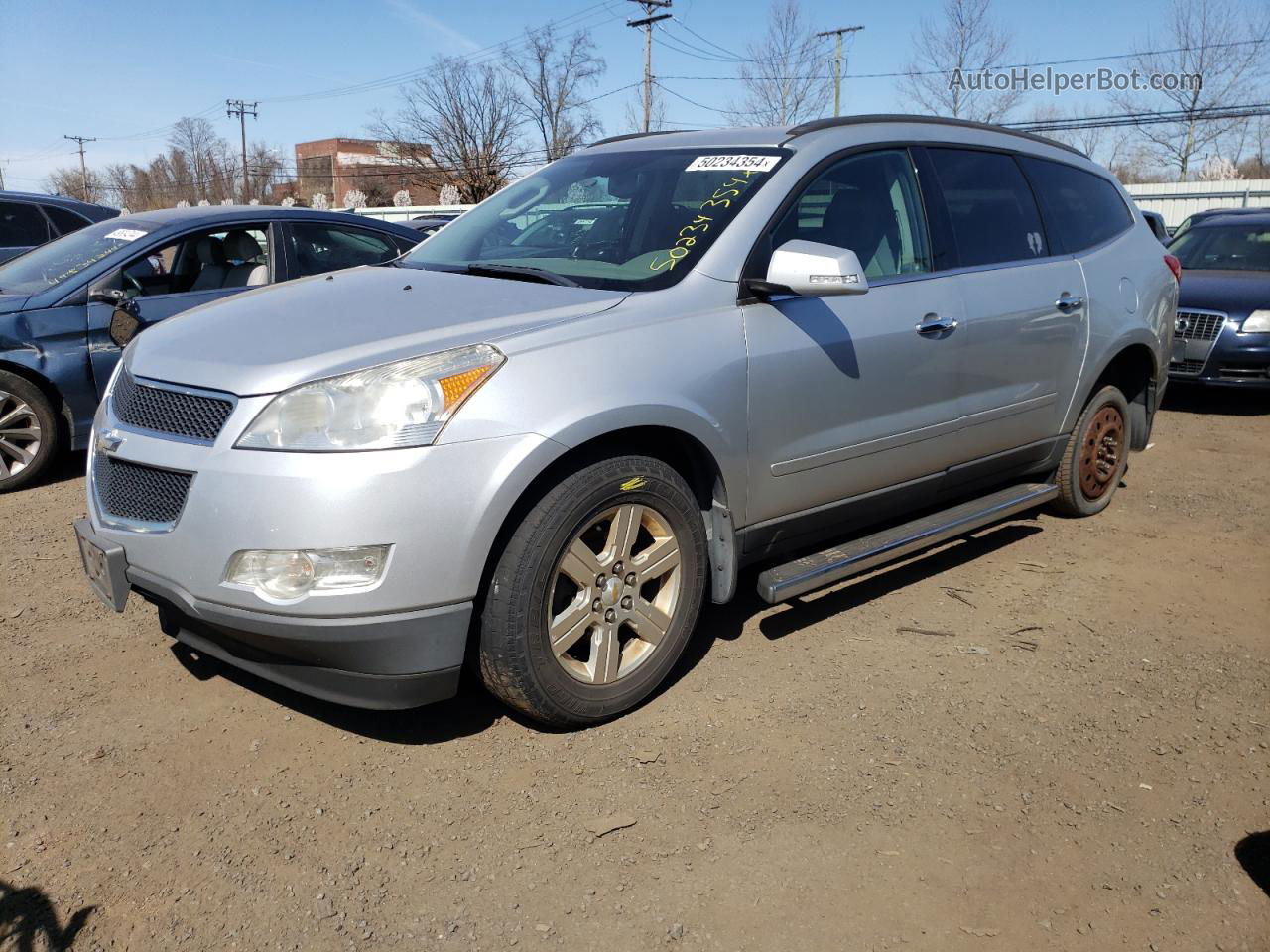 2011 Chevrolet Traverse Lt Silver vin: 1GNKVGED8BJ383186