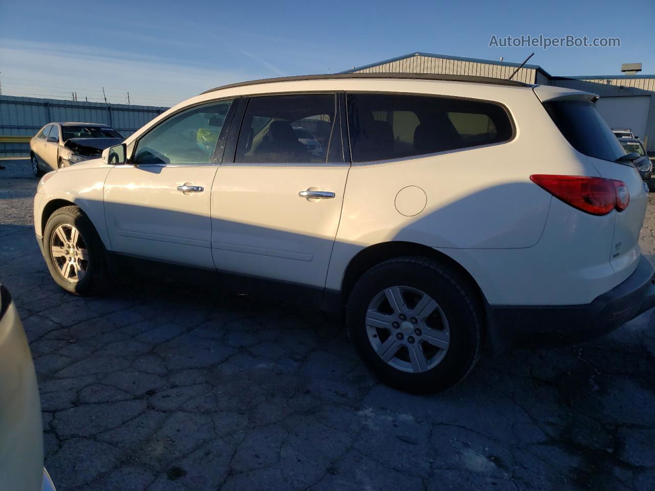 2012 Chevrolet Traverse Lt White vin: 1GNKVGED8CJ191672