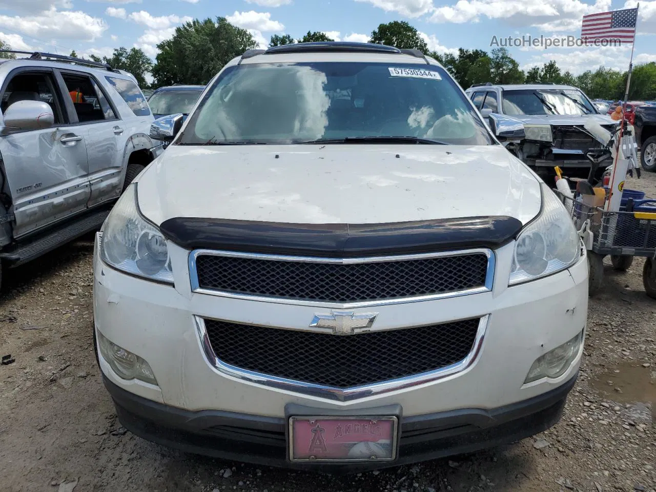 2012 Chevrolet Traverse Lt Cream vin: 1GNKVGED9CJ224520