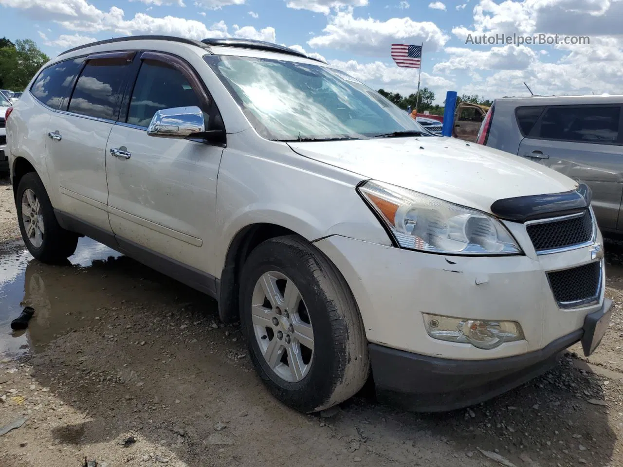 2012 Chevrolet Traverse Lt Cream vin: 1GNKVGED9CJ224520