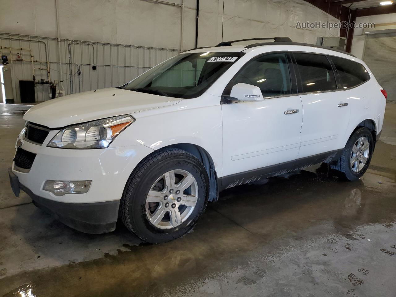 2011 Chevrolet Traverse Lt White vin: 1GNKVGEDXBJ403938