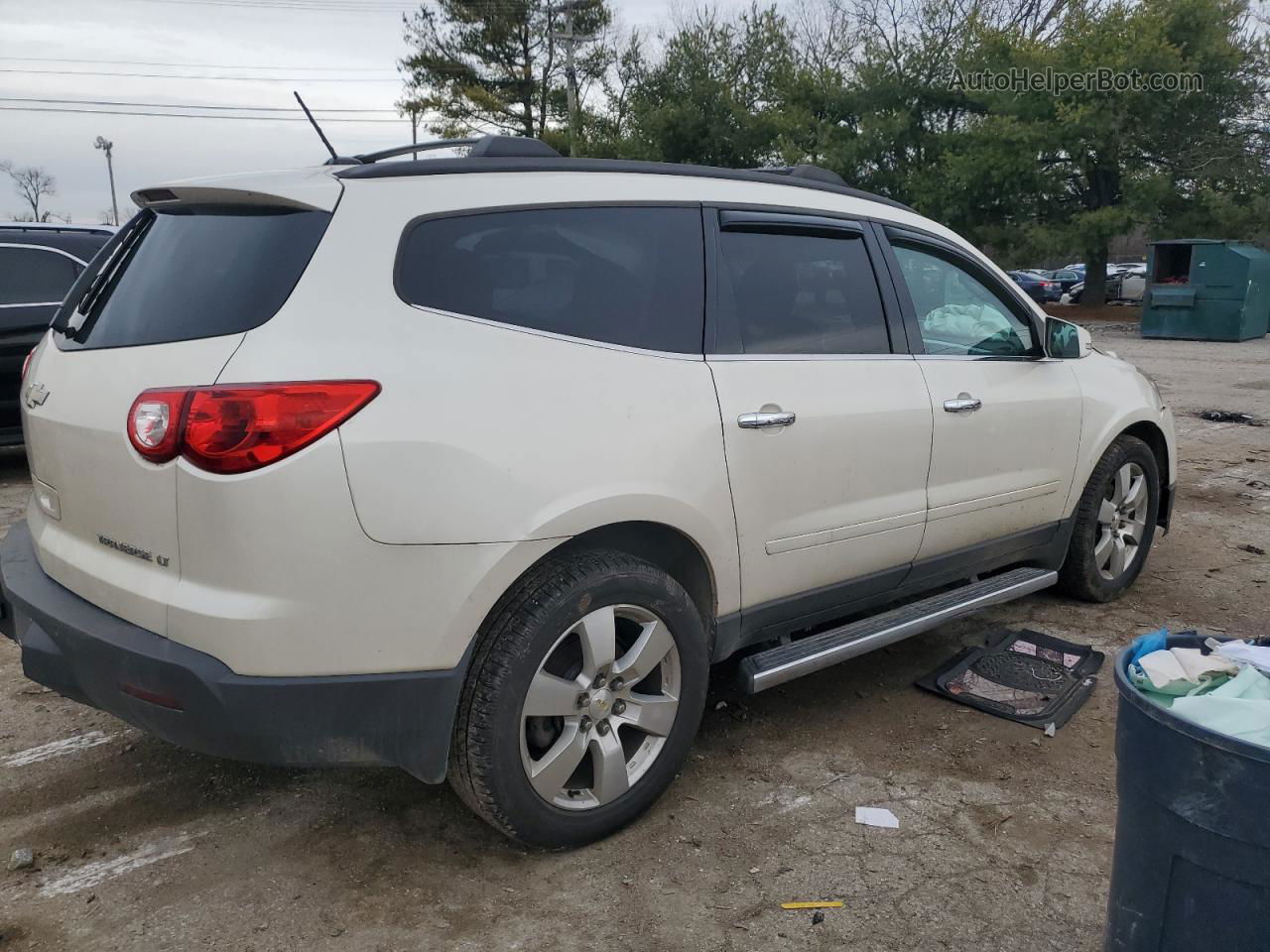 2012 Chevrolet Traverse Lt White vin: 1GNKVGEDXCJ132381