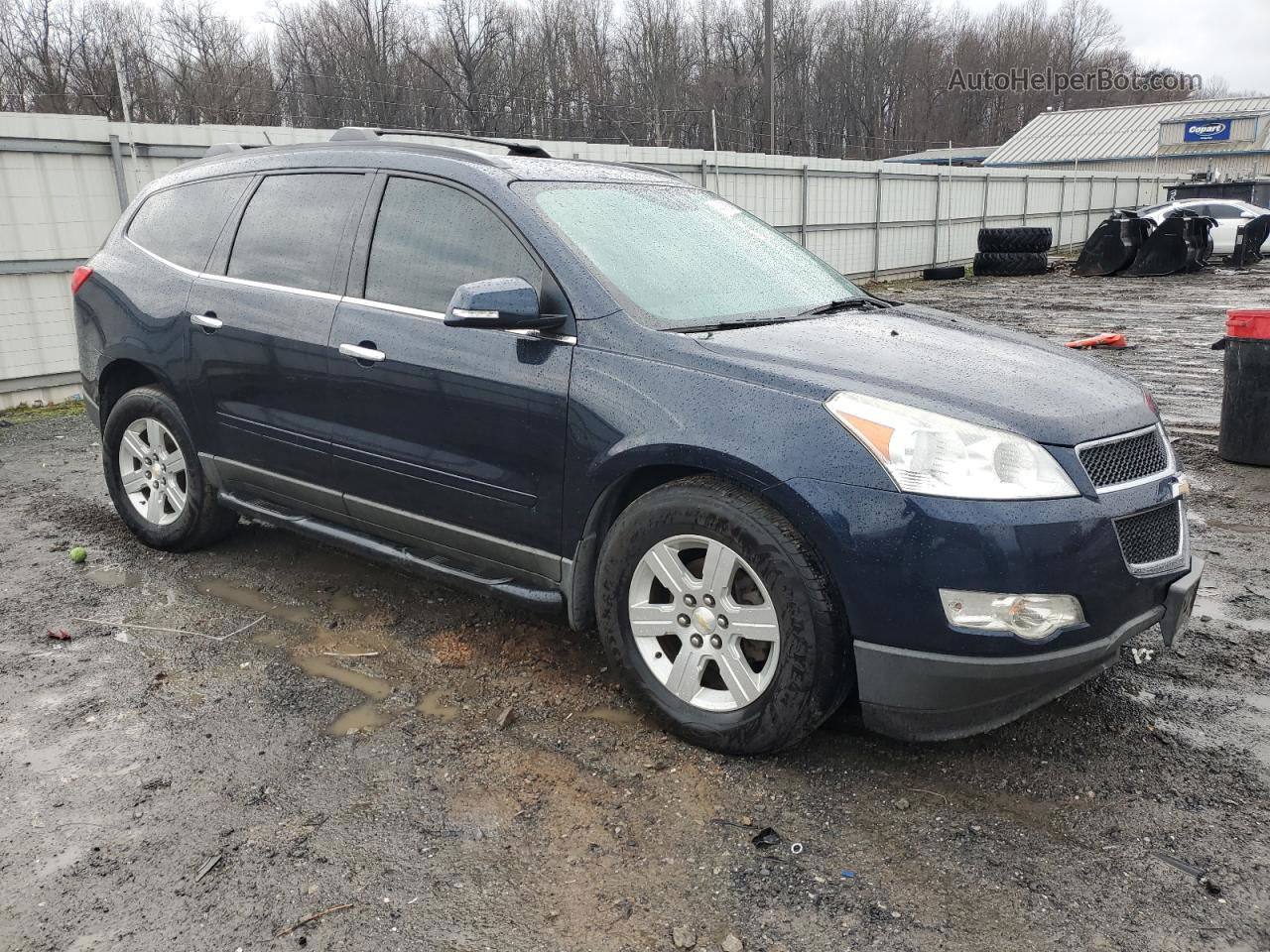 2012 Chevrolet Traverse Lt Синий vin: 1GNKVGEDXCJ137662