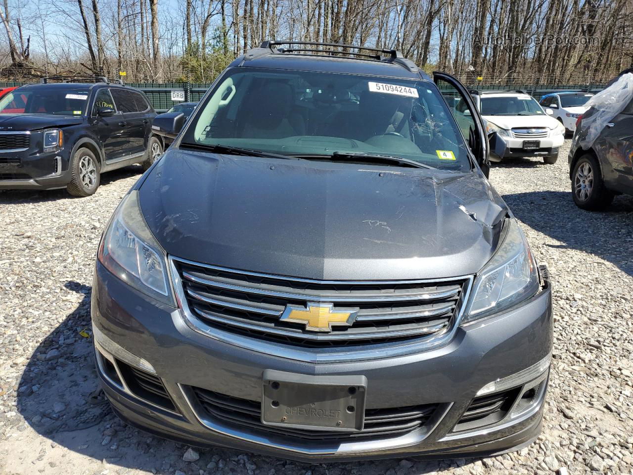 2014 Chevrolet Traverse Lt Серый vin: 1GNKVGKD0EJ127326