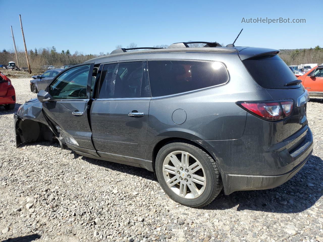 2014 Chevrolet Traverse Lt Серый vin: 1GNKVGKD0EJ127326