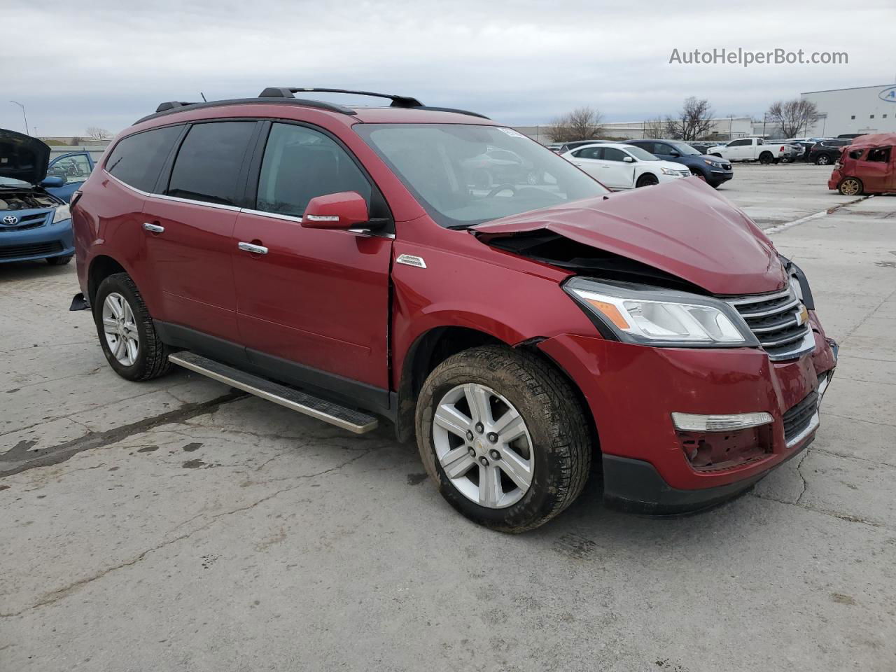 2014 Chevrolet Traverse Lt Red vin: 1GNKVHKD0EJ185832