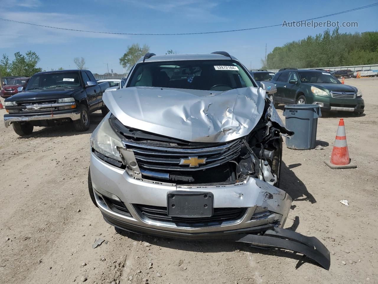 2014 Chevrolet Traverse Lt Silver vin: 1GNKVHKD5EJ308198