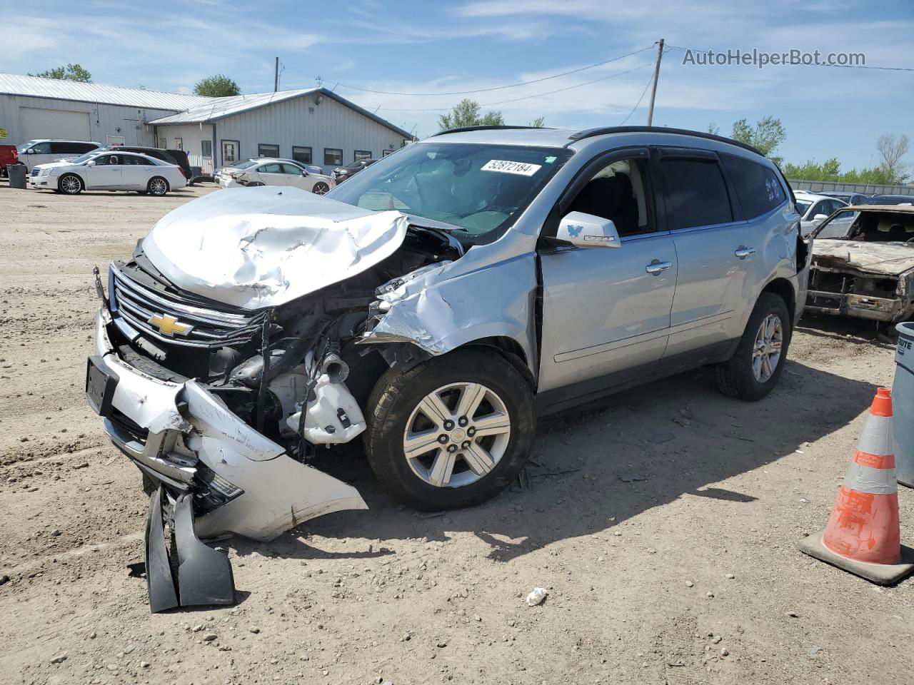 2014 Chevrolet Traverse Lt Silver vin: 1GNKVHKD5EJ308198