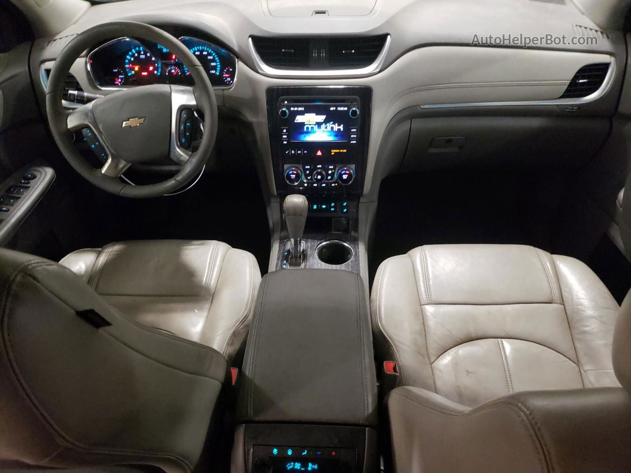 2014 Chevrolet Traverse Lt White vin: 1GNKVHKD8EJ260986