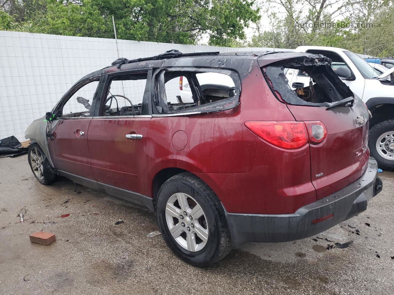 2011 Chevrolet Traverse Lt Maroon vin: 1GNKVJED0BJ116394