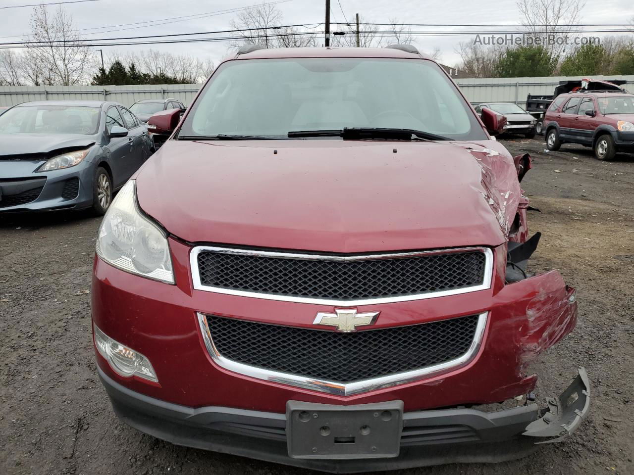 2011 Chevrolet Traverse Lt Burgundy vin: 1GNKVJED0BJ188180