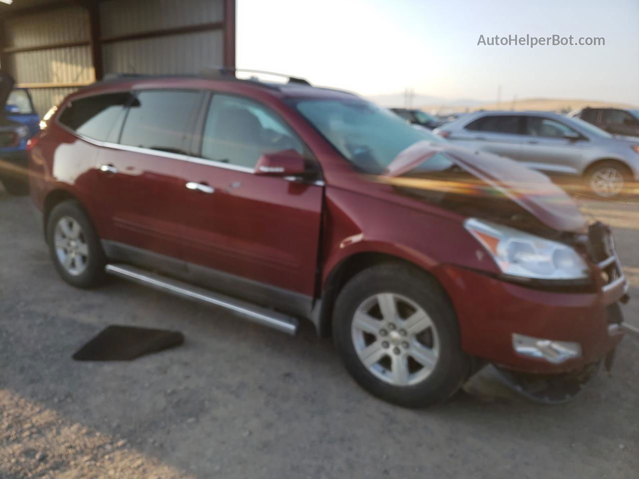 2011 Chevrolet Traverse Lt Темно-бордовый vin: 1GNKVJED0BJ194108