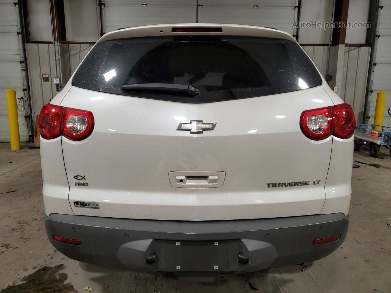 2011 Chevrolet Traverse Lt White vin: 1GNKVJED0BJ362118