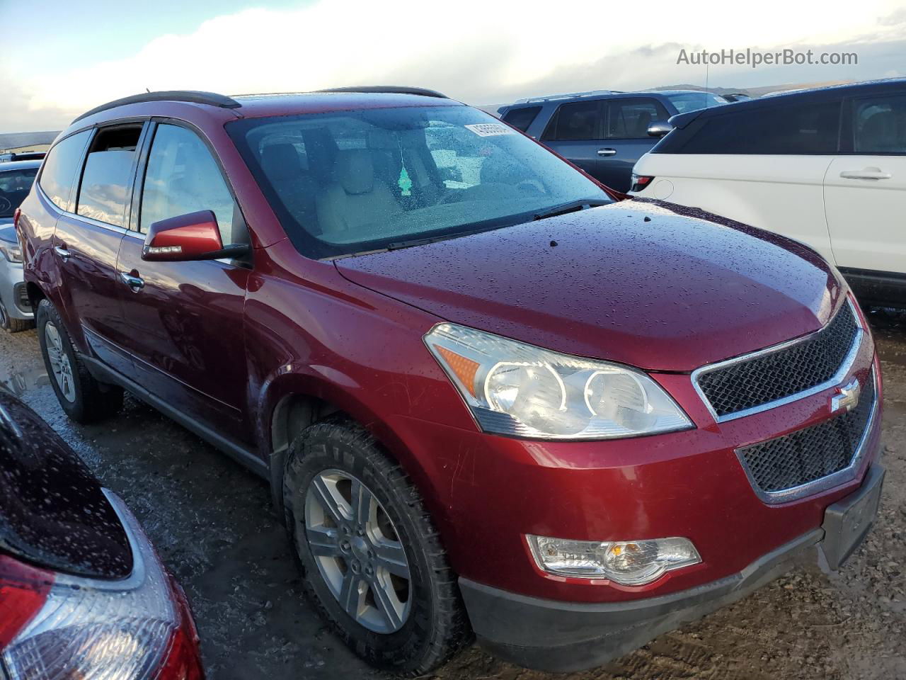 2011 Chevrolet Traverse Lt Burgundy vin: 1GNKVJED1BJ154507