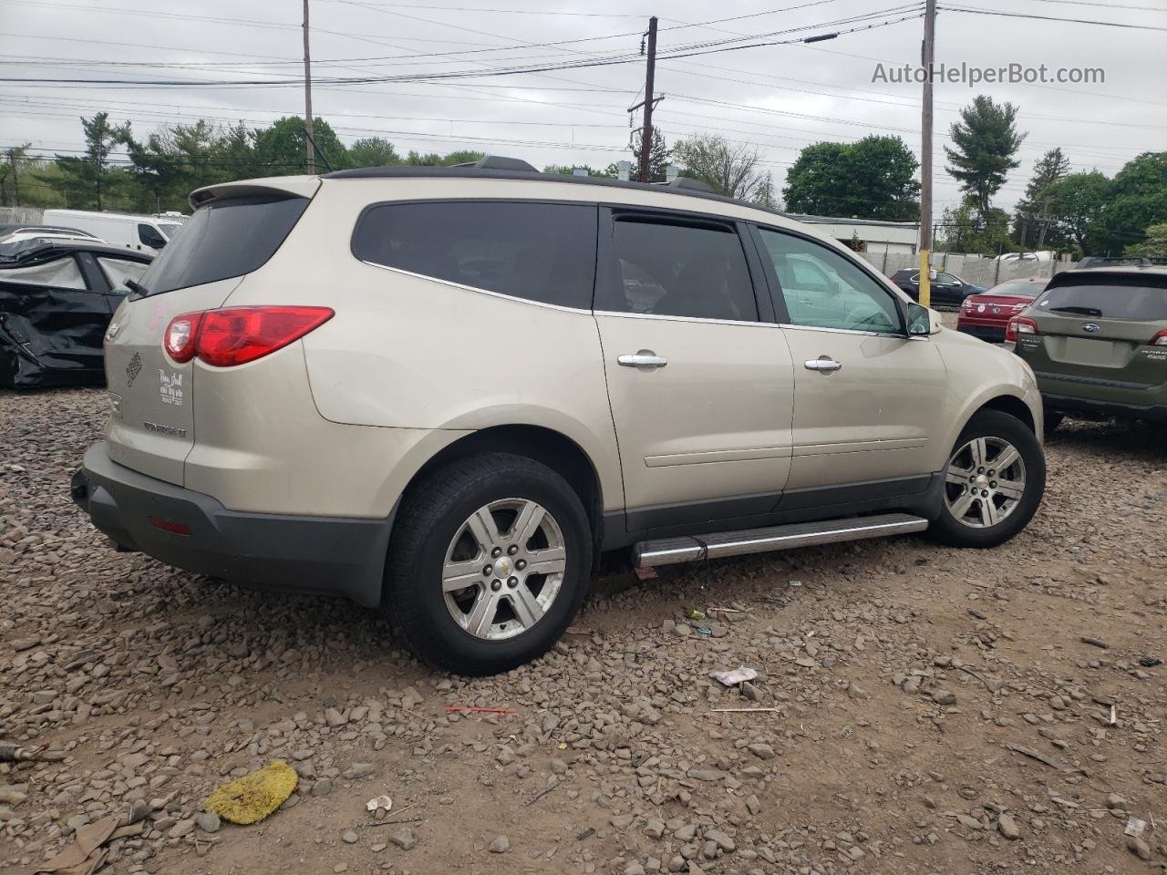 2012 Chevrolet Traverse Lt Gold vin: 1GNKVJED1CJ329789