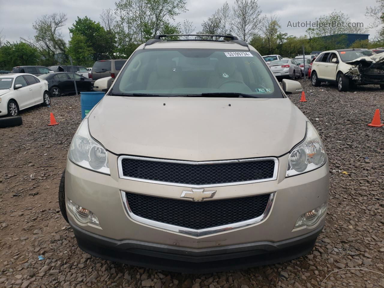 2012 Chevrolet Traverse Lt Gold vin: 1GNKVJED1CJ329789