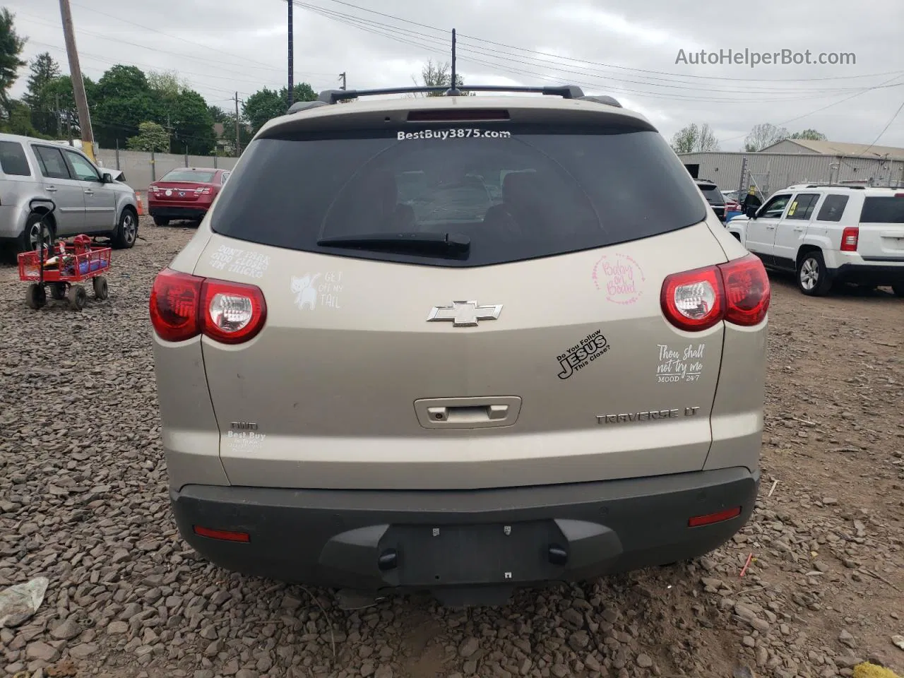 2012 Chevrolet Traverse Lt Gold vin: 1GNKVJED1CJ329789