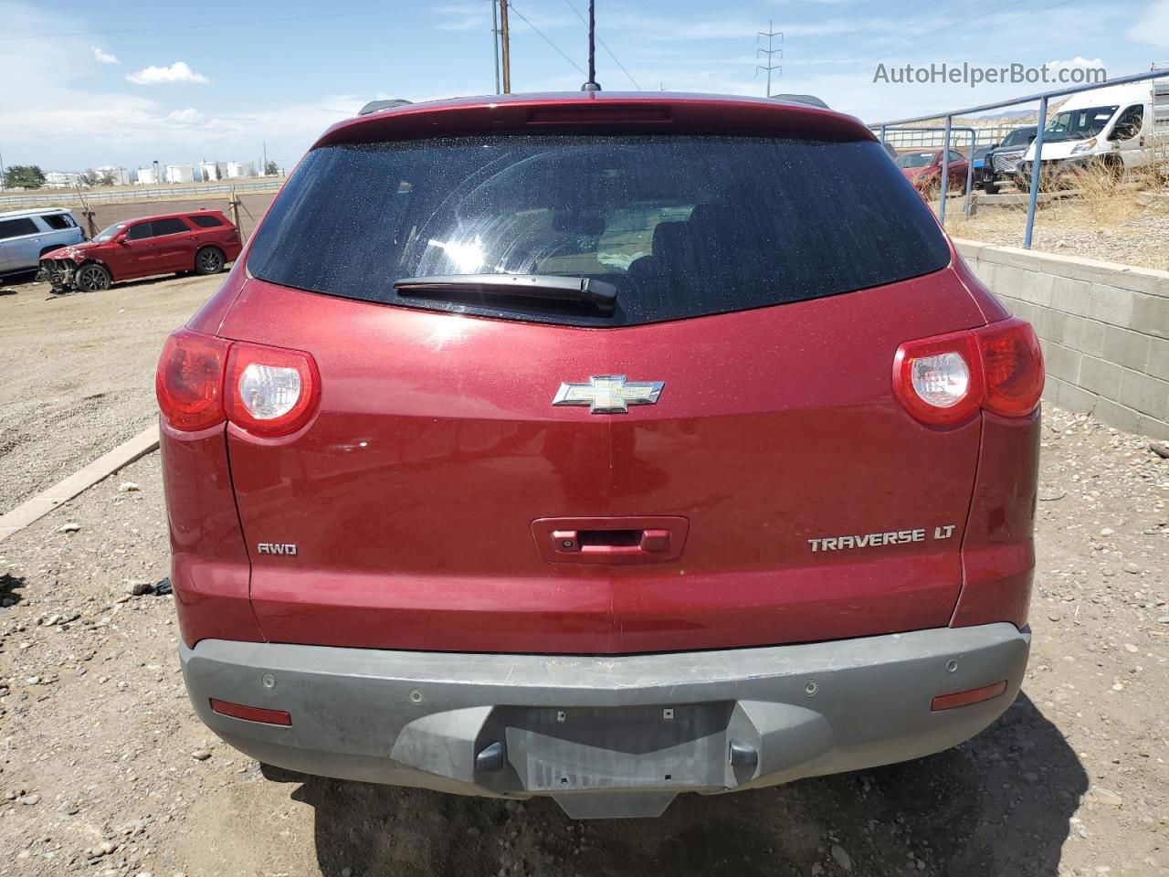 2011 Chevrolet Traverse Lt Red vin: 1GNKVJED2BJ126960