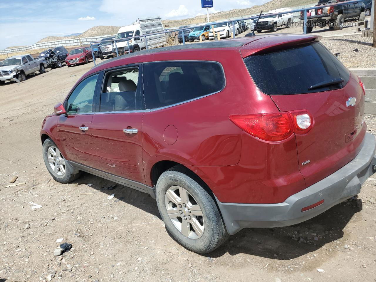 2011 Chevrolet Traverse Lt Red vin: 1GNKVJED2BJ126960