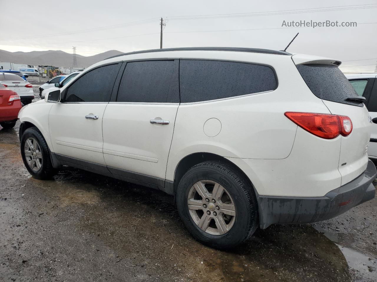 2011 Chevrolet Traverse Lt White vin: 1GNKVJED2BJ177133