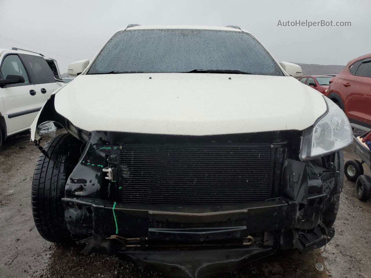 2011 Chevrolet Traverse Lt White vin: 1GNKVJED2BJ177133