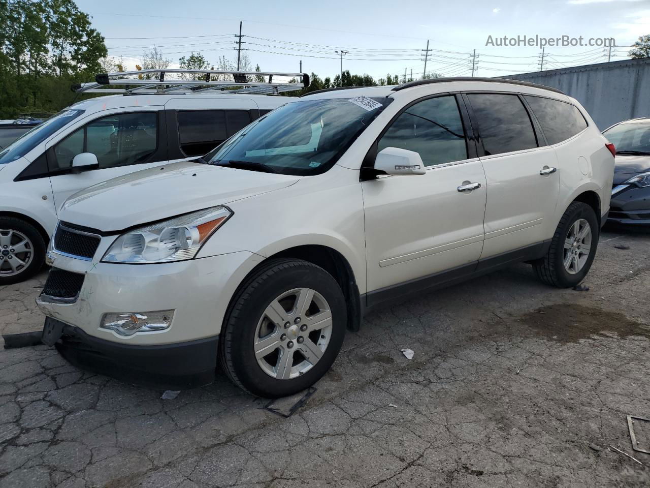 2011 Chevrolet Traverse Lt Белый vin: 1GNKVJED2BJ189248