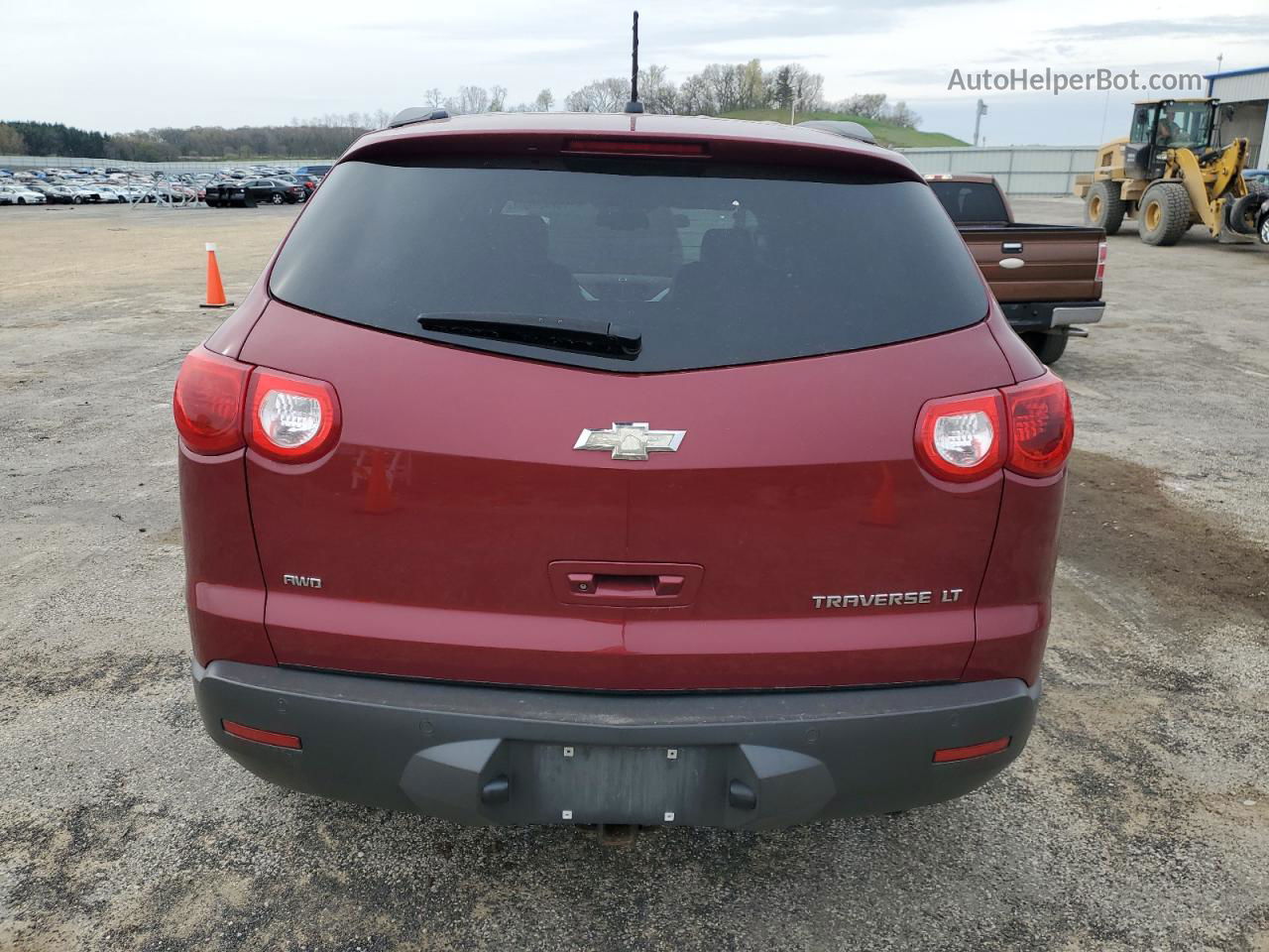 2011 Chevrolet Traverse Lt Maroon vin: 1GNKVJED2BJ234298