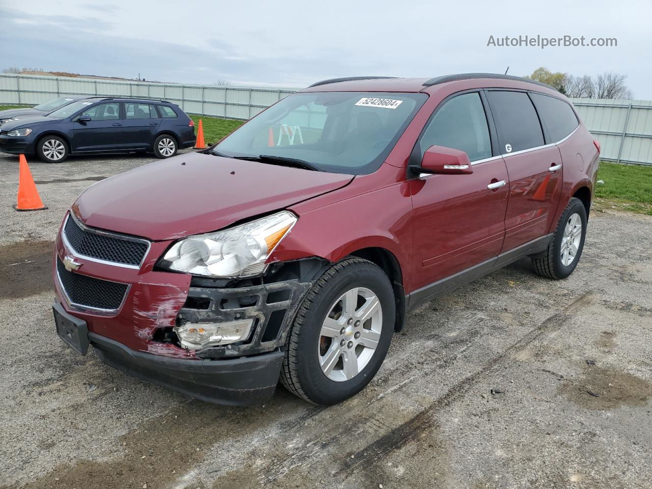 2011 Chevrolet Traverse Lt Maroon vin: 1GNKVJED2BJ234298