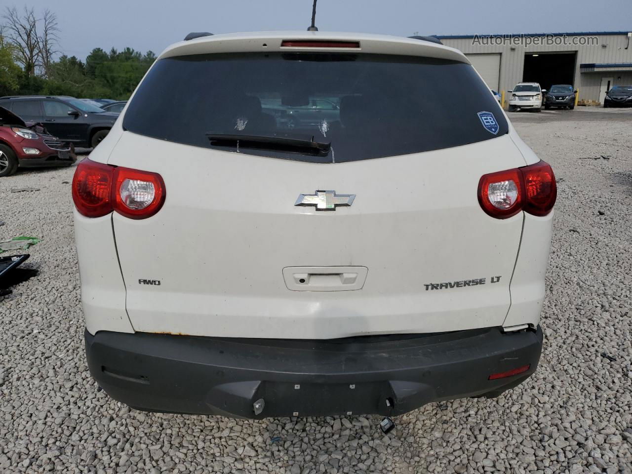 2011 Chevrolet Traverse Lt White vin: 1GNKVJED2BJ331548