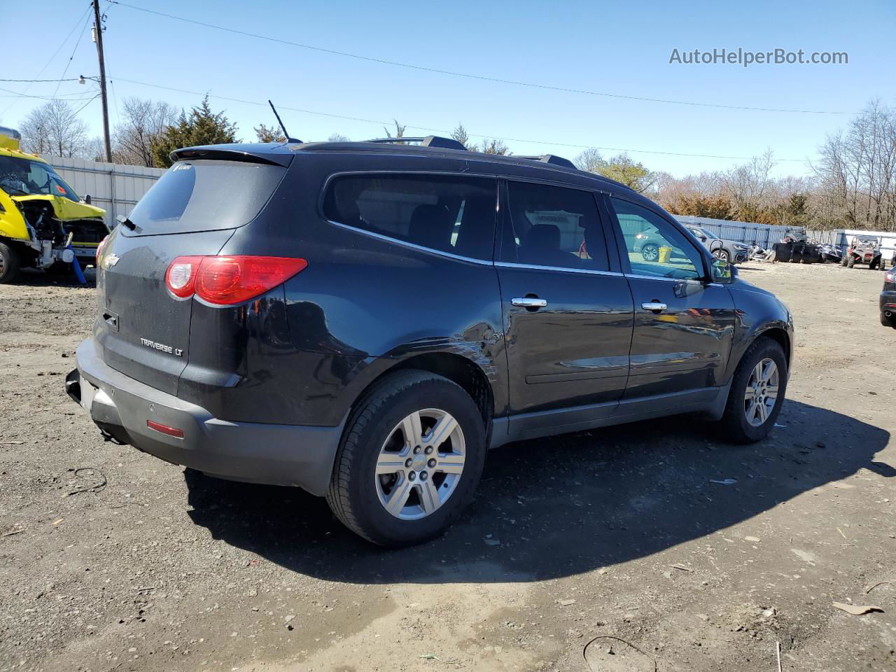 2011 Chevrolet Traverse Lt Black vin: 1GNKVJED2BJ350553