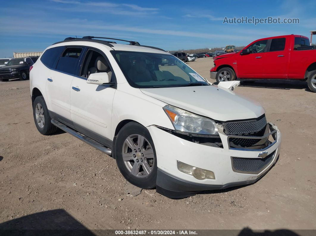 2011 Chevrolet Traverse 2lt White vin: 1GNKVJED2BJ358748