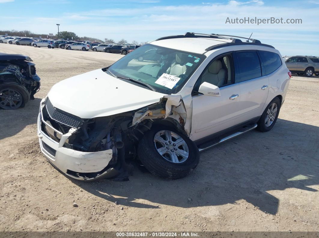 2011 Chevrolet Traverse 2lt White vin: 1GNKVJED2BJ358748