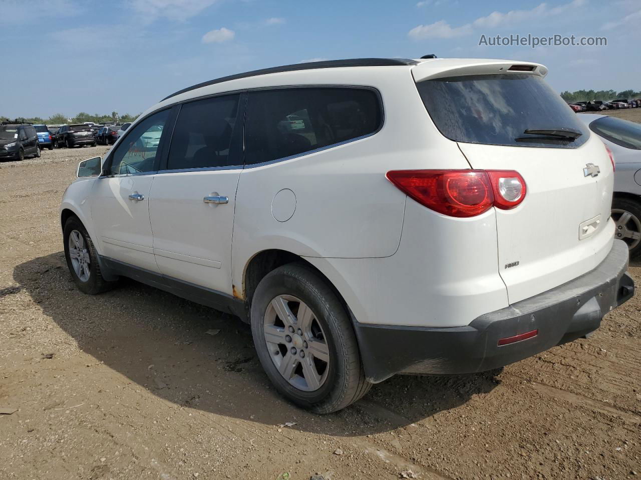 2011 Chevrolet Traverse Lt White vin: 1GNKVJED2BJ358930