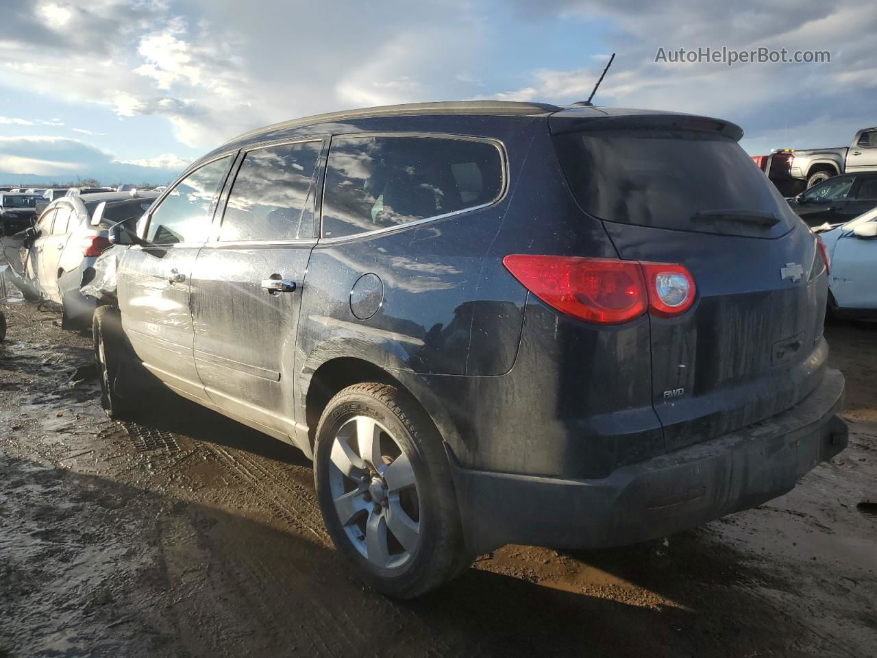 2011 Chevrolet Traverse Lt Синий vin: 1GNKVJED3BJ170322