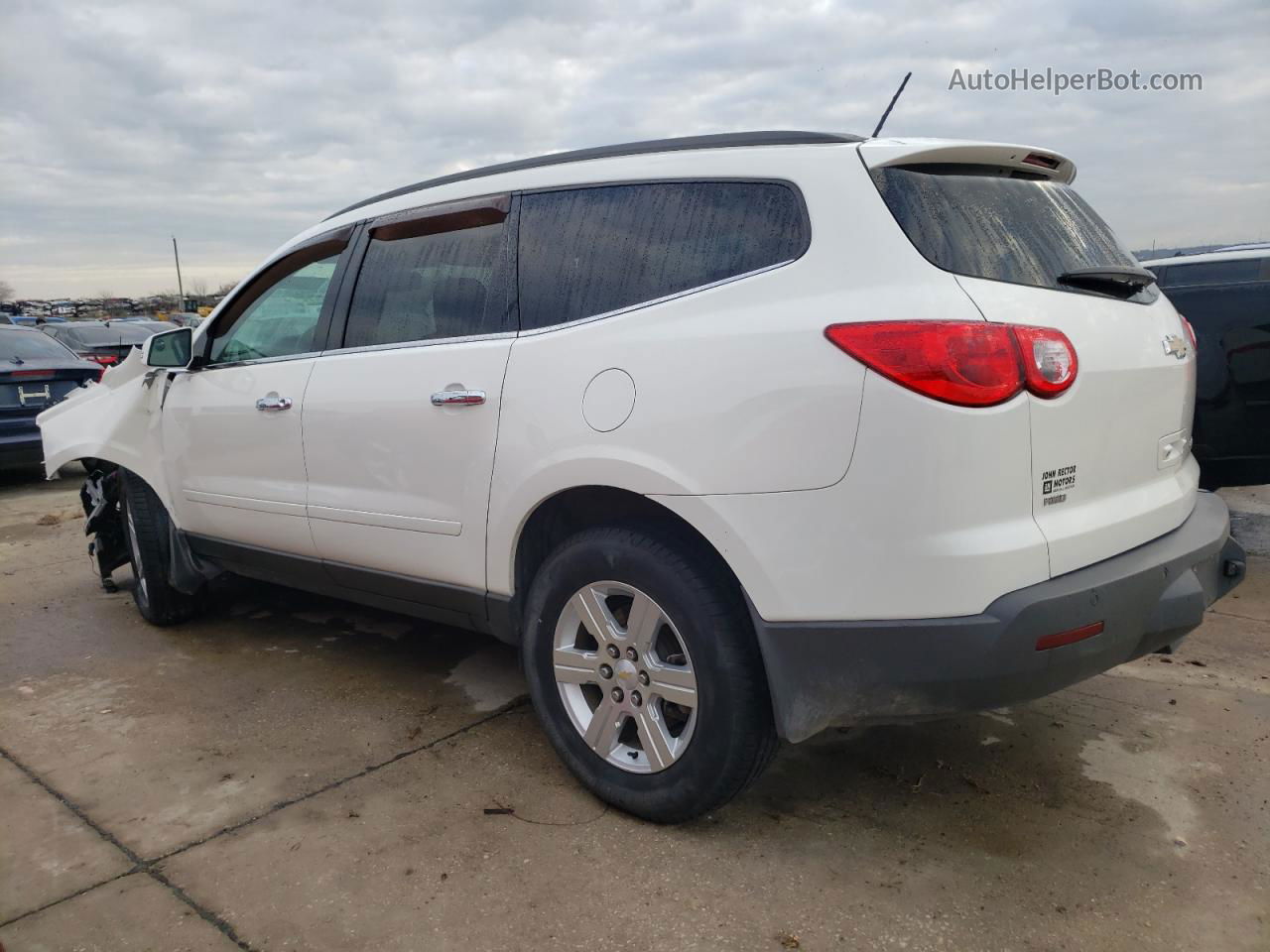 2012 Chevrolet Traverse Lt White vin: 1GNKVJED3CJ172038