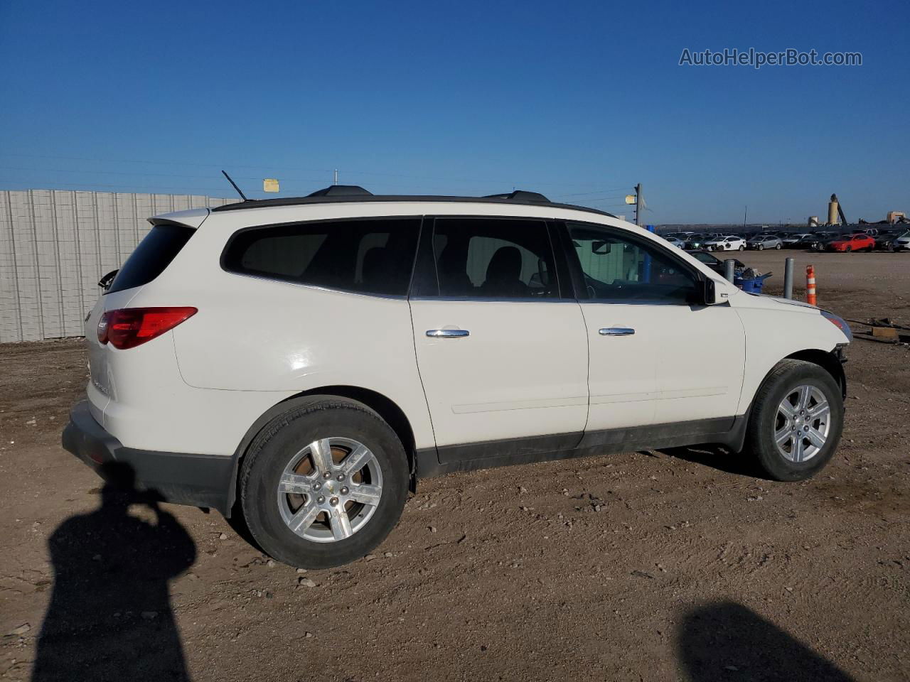 2011 Chevrolet Traverse Lt White vin: 1GNKVJED4BJ256836