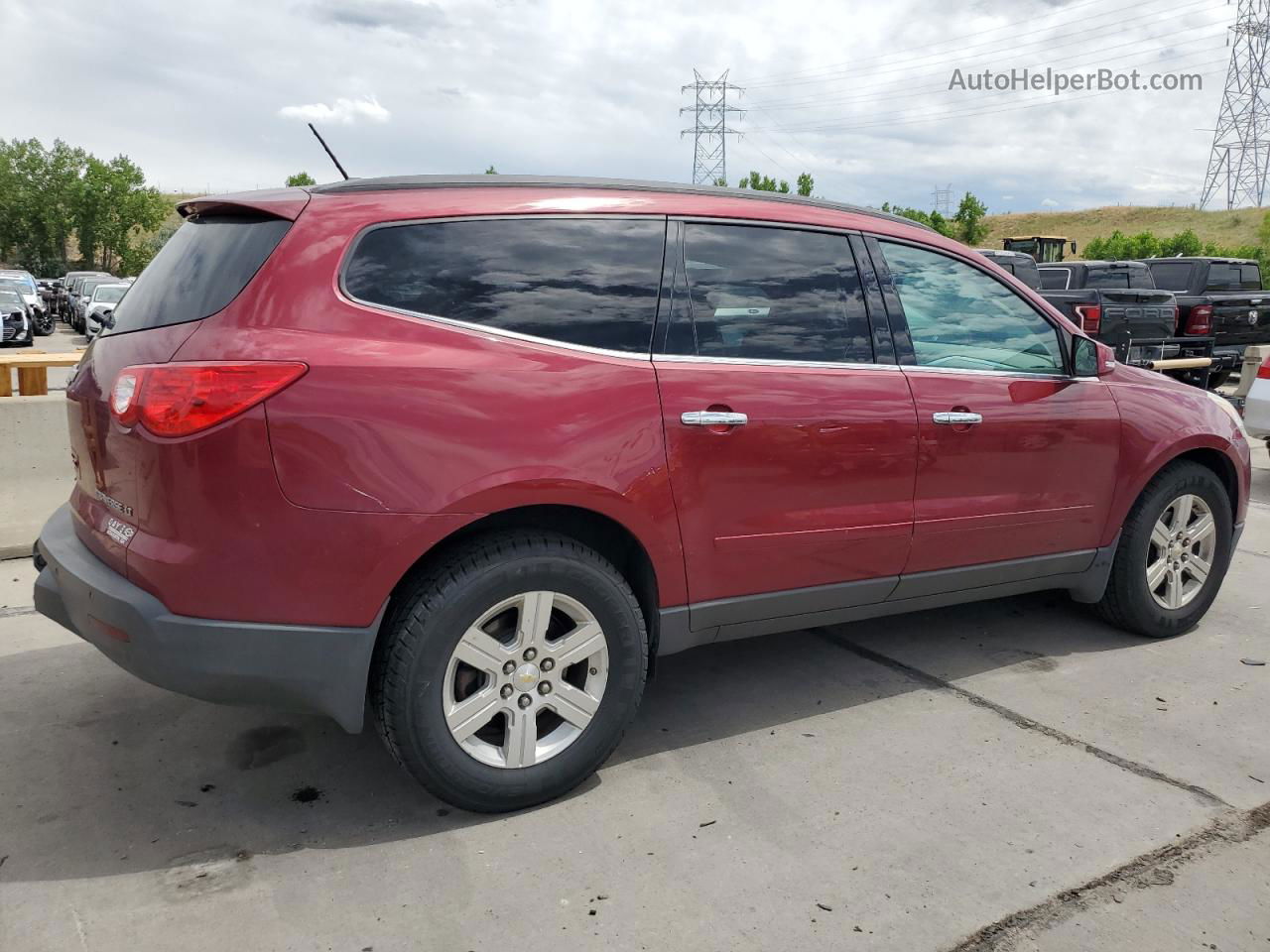 2011 Chevrolet Traverse Lt Red vin: 1GNKVJED4BJ321944