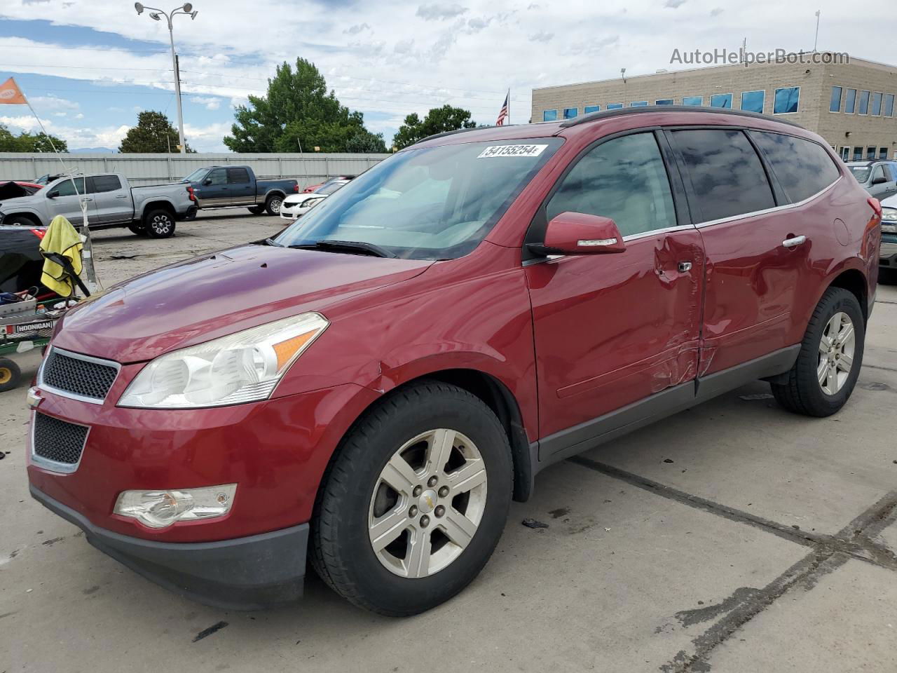 2011 Chevrolet Traverse Lt Red vin: 1GNKVJED4BJ321944