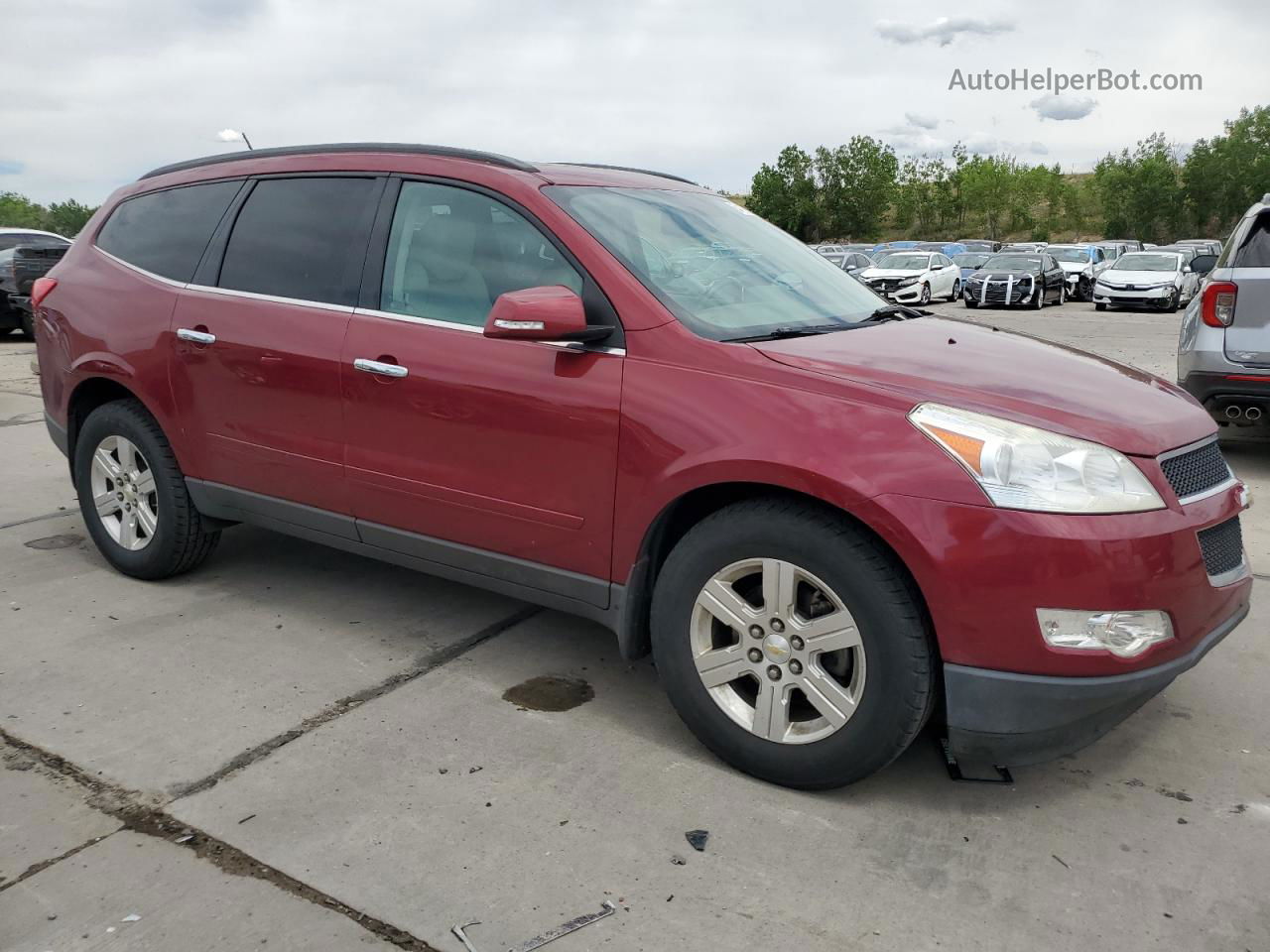 2011 Chevrolet Traverse Lt Red vin: 1GNKVJED4BJ321944