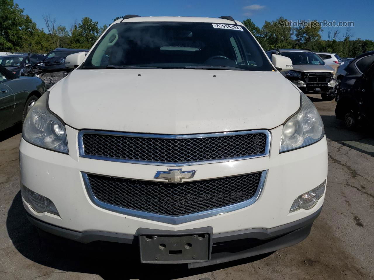 2011 Chevrolet Traverse Lt White vin: 1GNKVJED5BJ178695