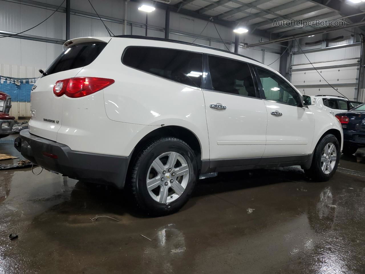 2012 Chevrolet Traverse Lt White vin: 1GNKVJED5CJ107661