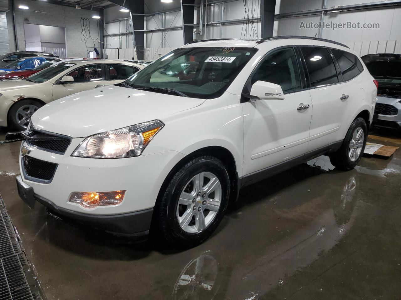 2012 Chevrolet Traverse Lt White vin: 1GNKVJED5CJ107661