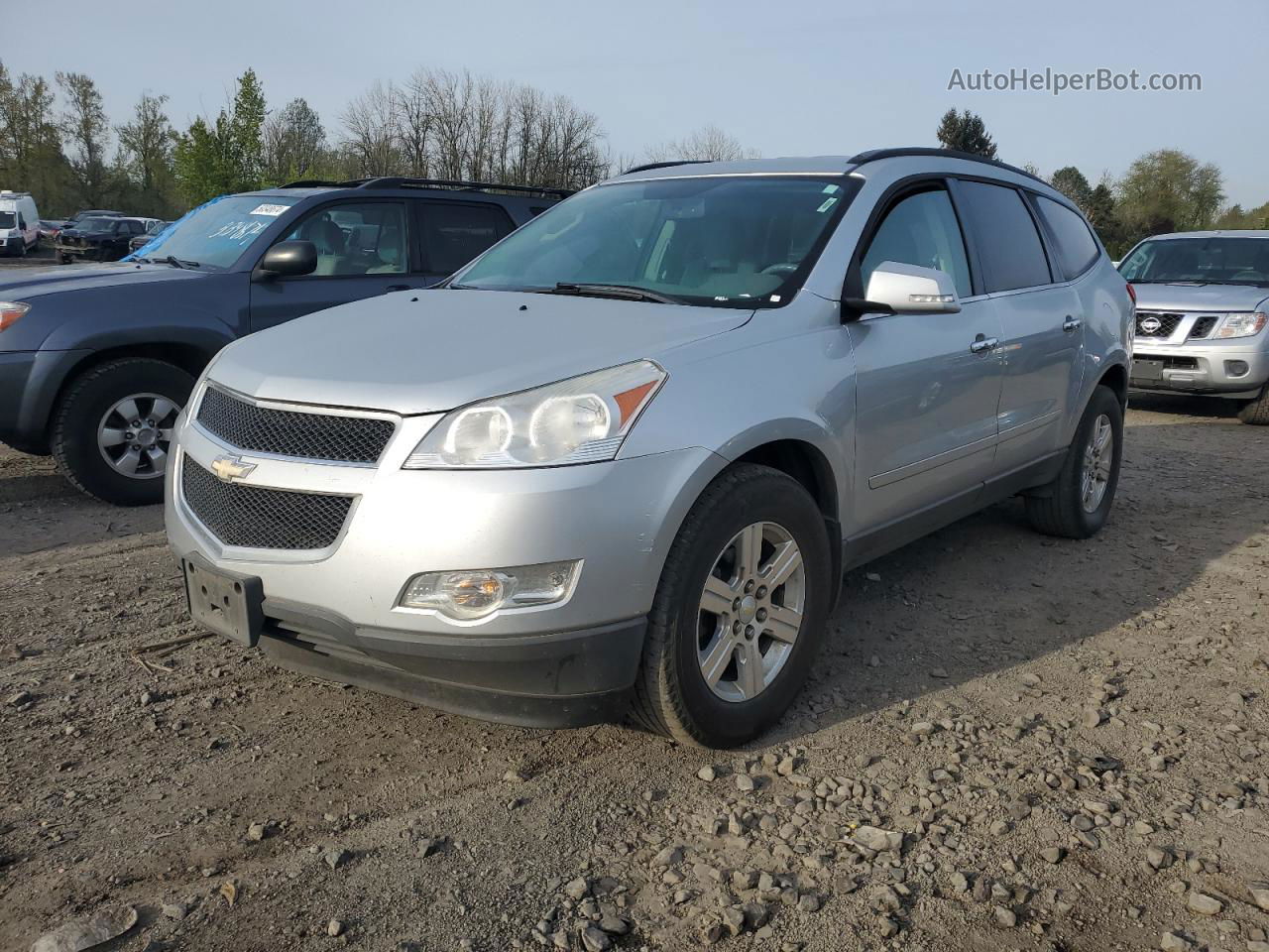 2012 Chevrolet Traverse Lt Silver vin: 1GNKVJED5CJ144693