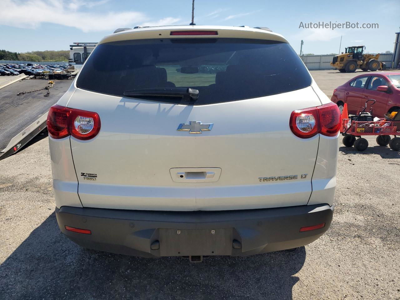 2012 Chevrolet Traverse Lt White vin: 1GNKVJED6CJ171045